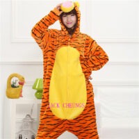 3D Tiger Adult Kigurumi Onesies Pajamas Cartoon Animal Costume Unisex Halloween Anime Cosplay Party Dress