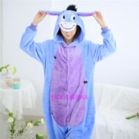 Donkey Adult Kigurumi Onesies Pajamas Cartoon Animal Costume Unisex Halloween Anime Cosplay Party Dress