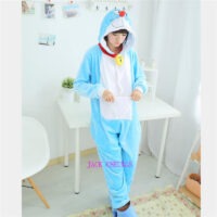 Doraemon Kigurumi Onesies Adult Pajamas Set Women Animal One Piece Cosplay Homewear Jumpsuits Costume