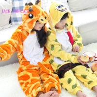 Kigurumi Anime Onesies Pajamas Cartoon Animal Costume Unisex Halloween Anime Cosplay Costume giraffe spongebob